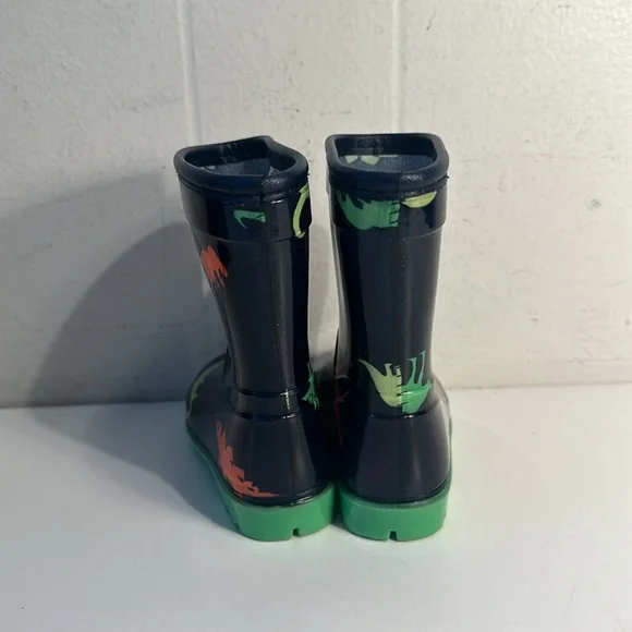 Toddler rainboots carters size 5 dinosaurs waterproof blue green orange children - Picture 6 of 10